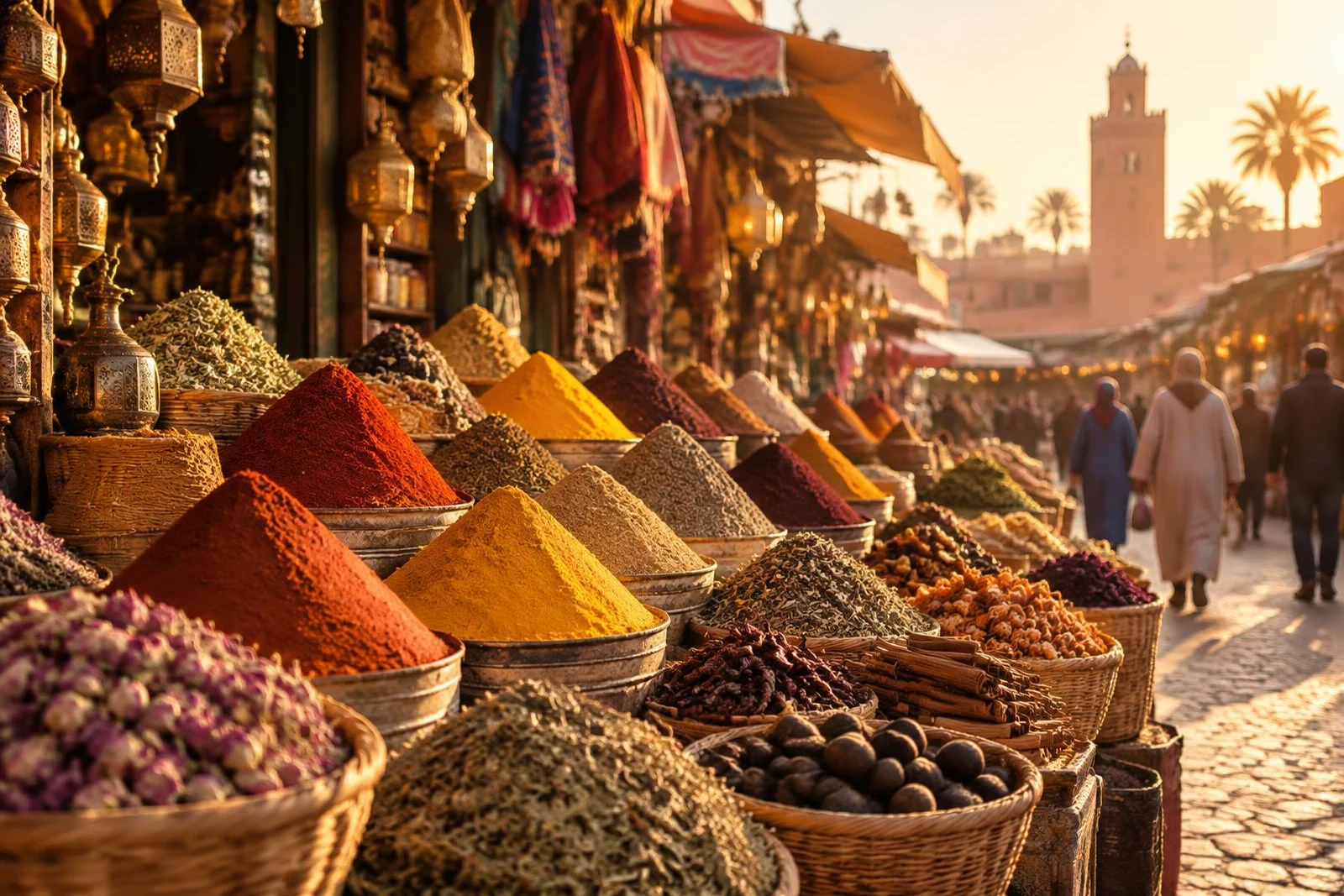 Marrakech spice market