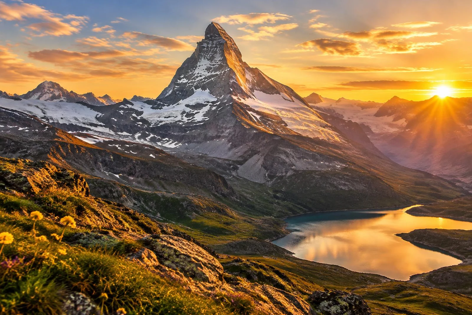 Swiss Alps viewpoint